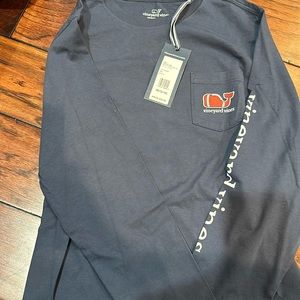 Brand New Vineyard Vines long sleeve t shirt with football